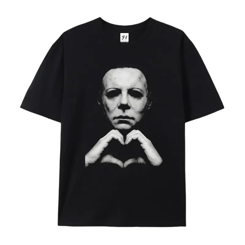 Horror "Michael Hand Heart" Graphic T-Shirt