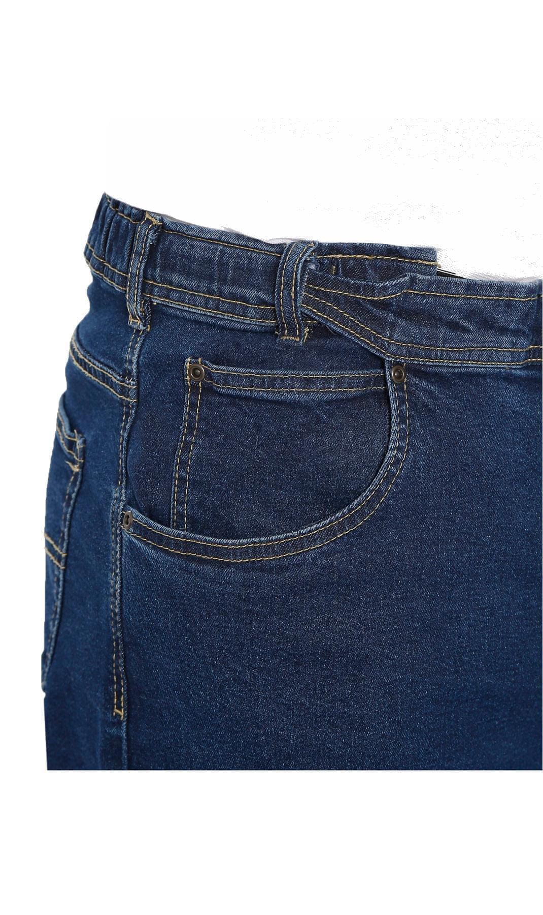 Men's Flex Waist Hidden Stretch Denim Jeans — Pull-On Easy Fit