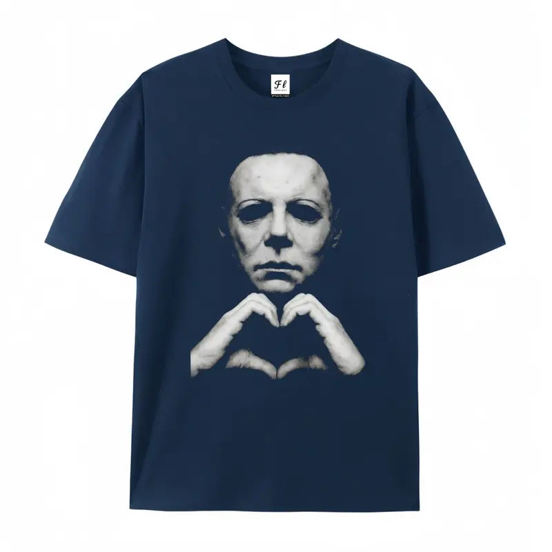 Horror "Michael Hand Heart" Graphic T-Shirt
