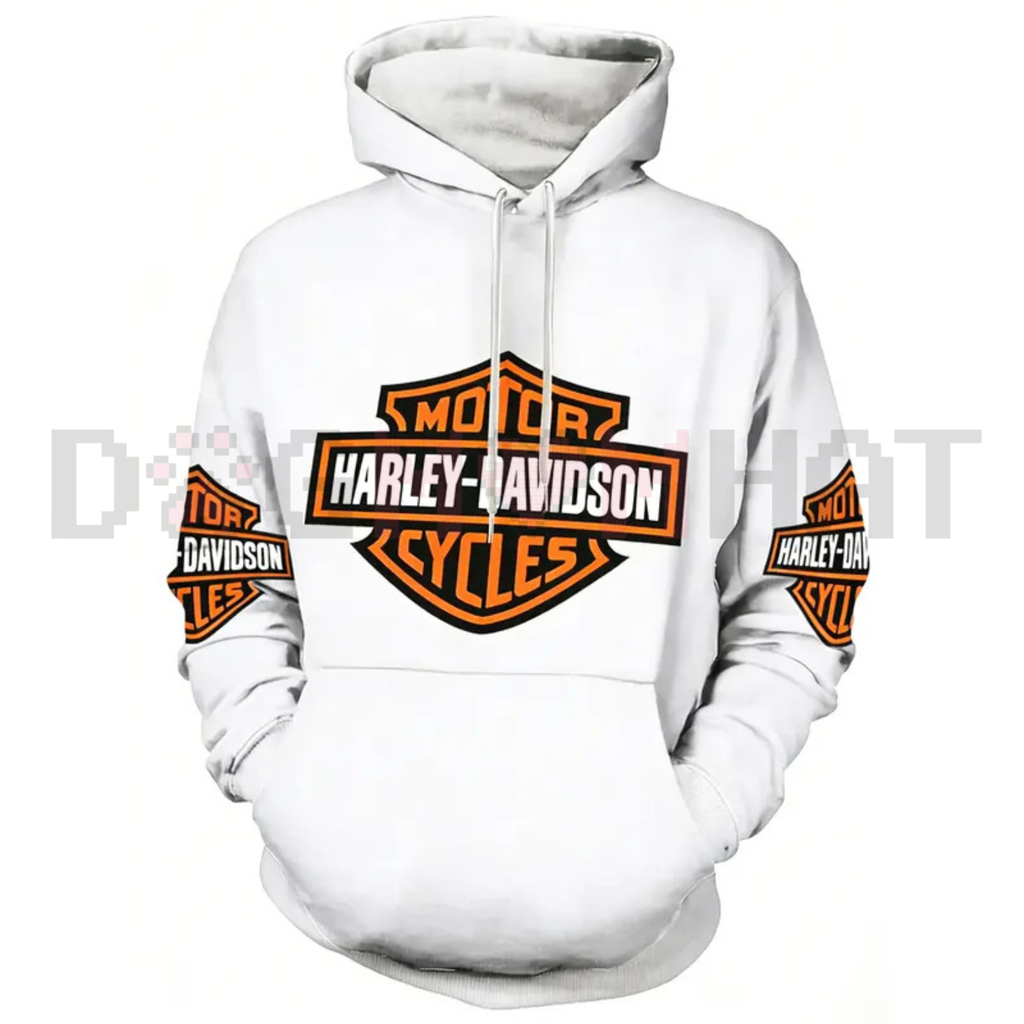 Harley-Davidson Logo Print Hoodie