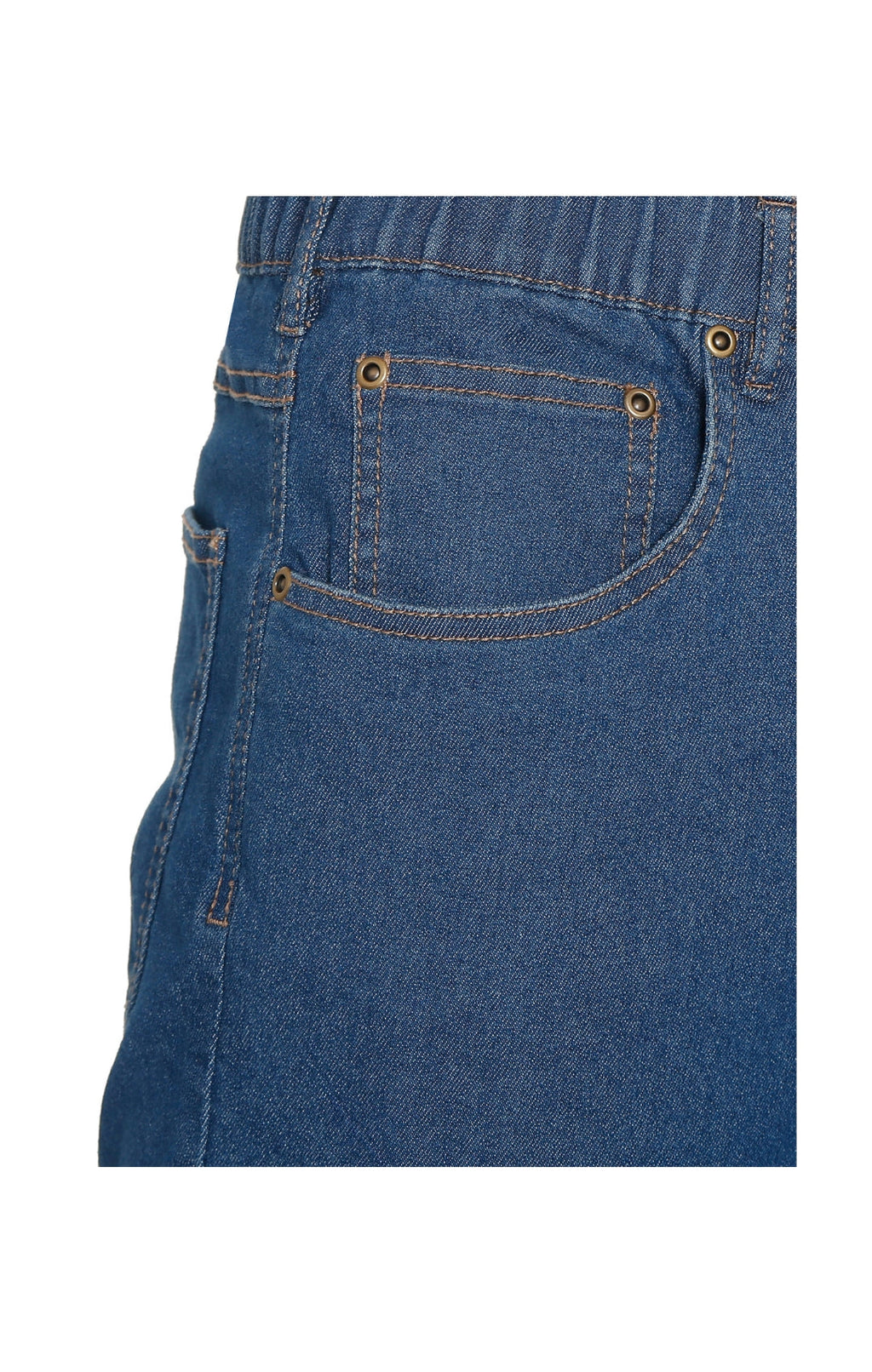 Men's Pull-On Denim and Twill Pants — Elastic Waist Easy Fit