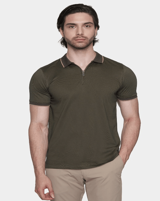The Mercerized Cotton Polo (Olive)