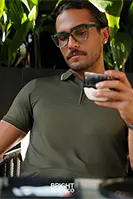 The Mercerized Cotton Polo (Olive)