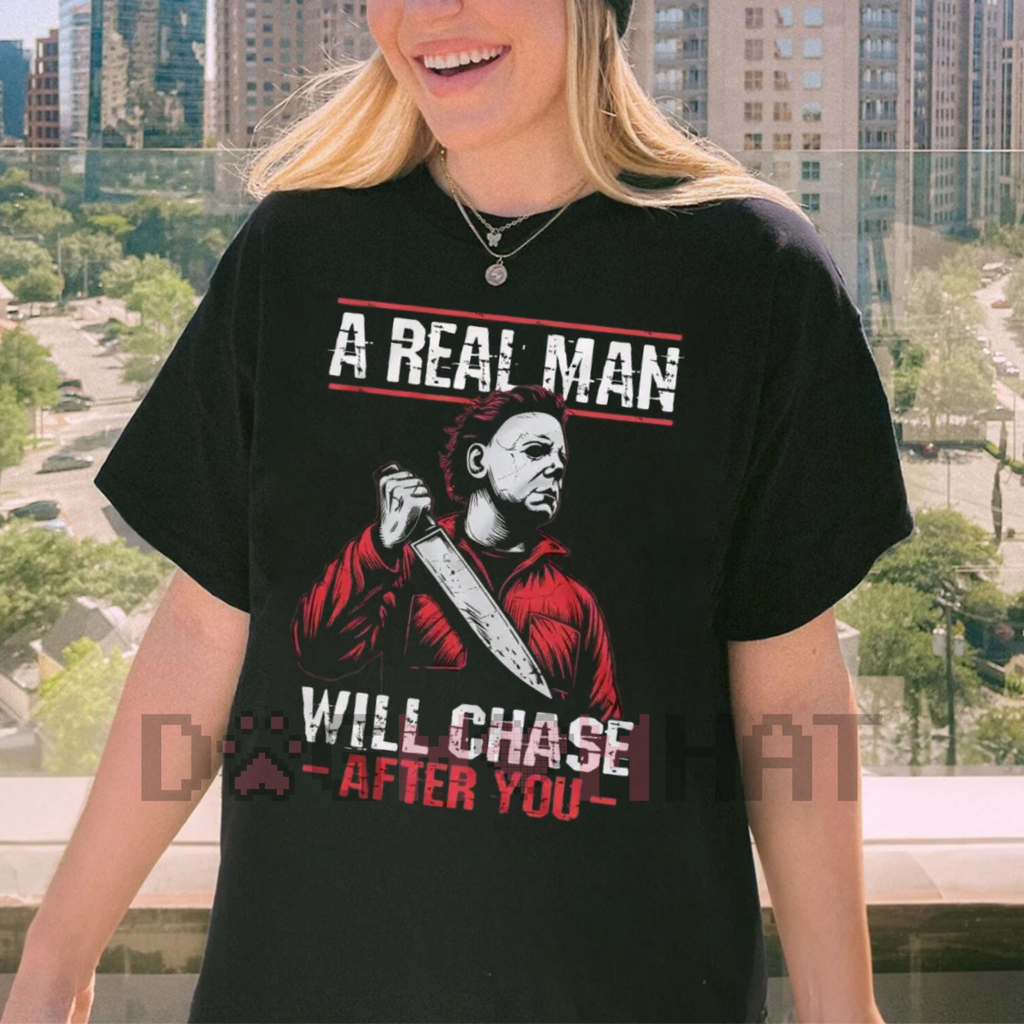 Men's Scary Halloween Shirt – Horror Movie Tee, Serial Killer T-shirt