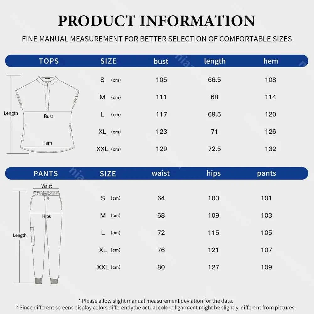 Unisex Medical Scrubs Set - Doctor/Nurse Uniforms