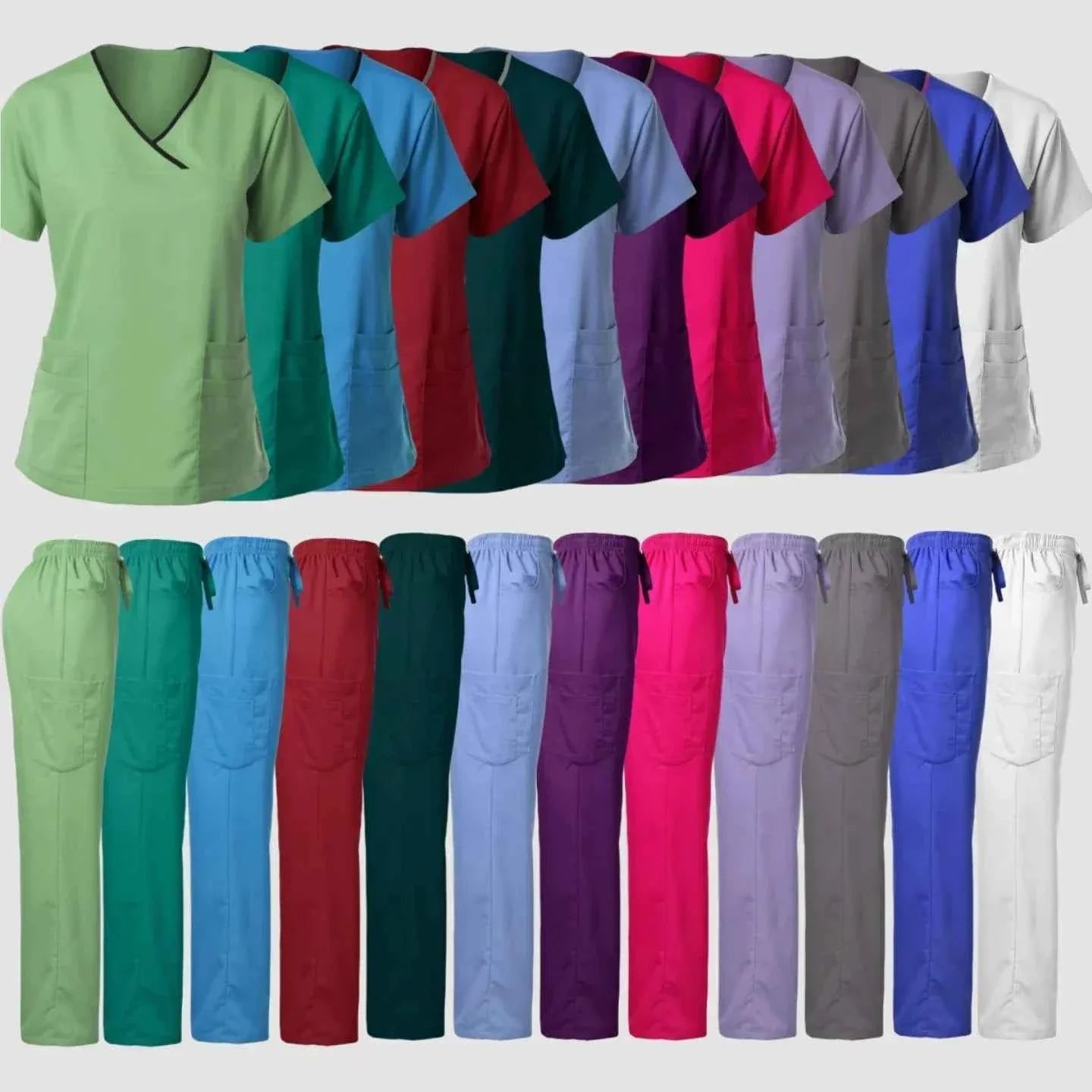 Women's Medical Scrub Uniform Set
