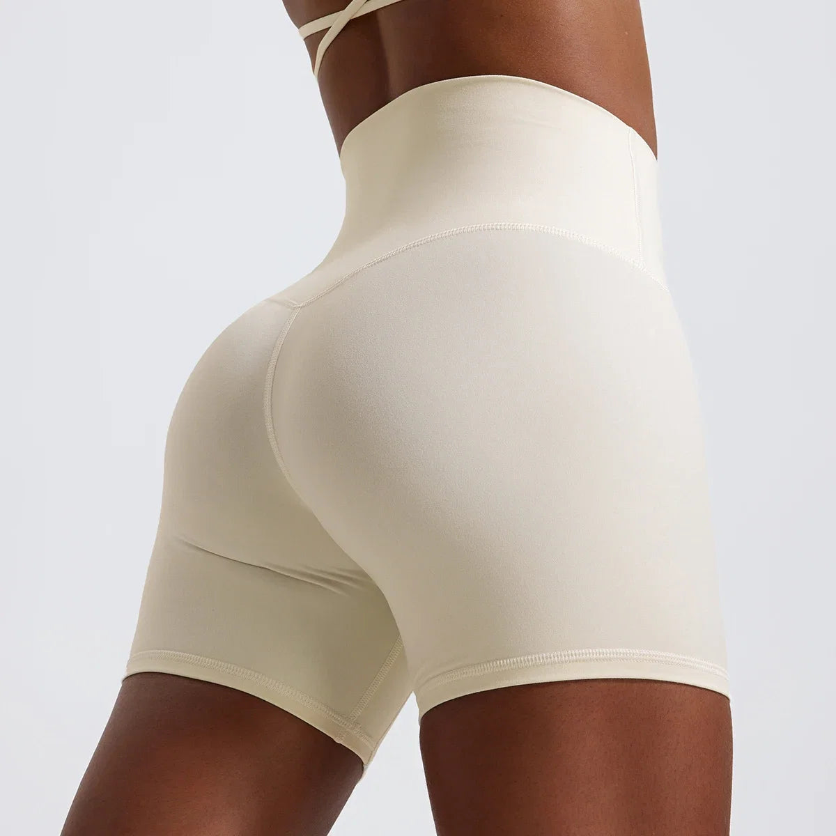 Hearuisavy Summer Soft Yoga Shorts Buttock Lift Gym Leggings Women High Waist Sports Shorts Women Running Workout Shorts Female