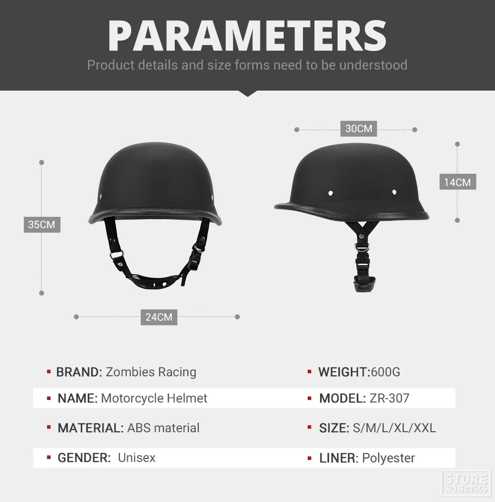 DOT Certification Half Helmet Retro Motorcycle