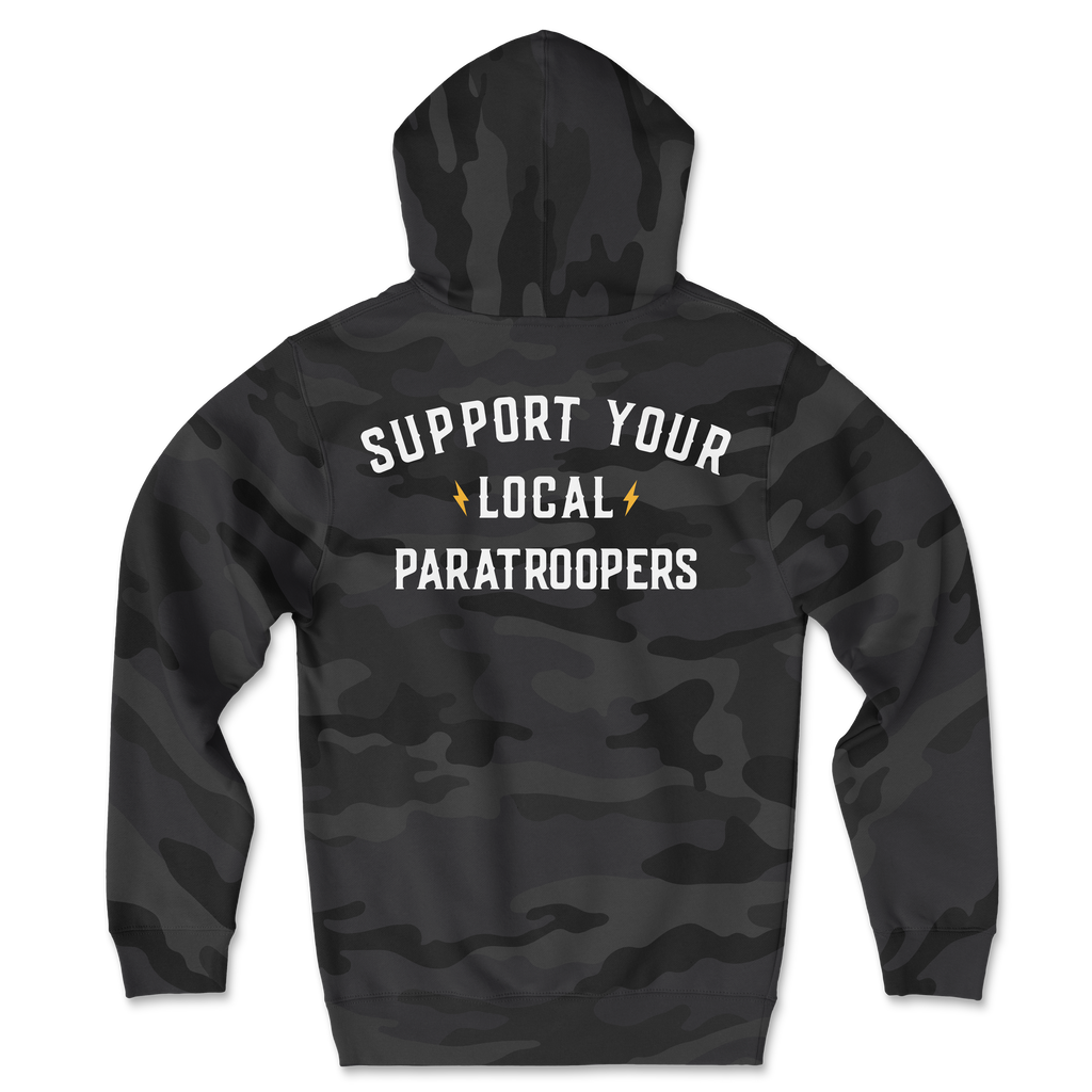 Support Your Local Paratroopers Camo Hoodie