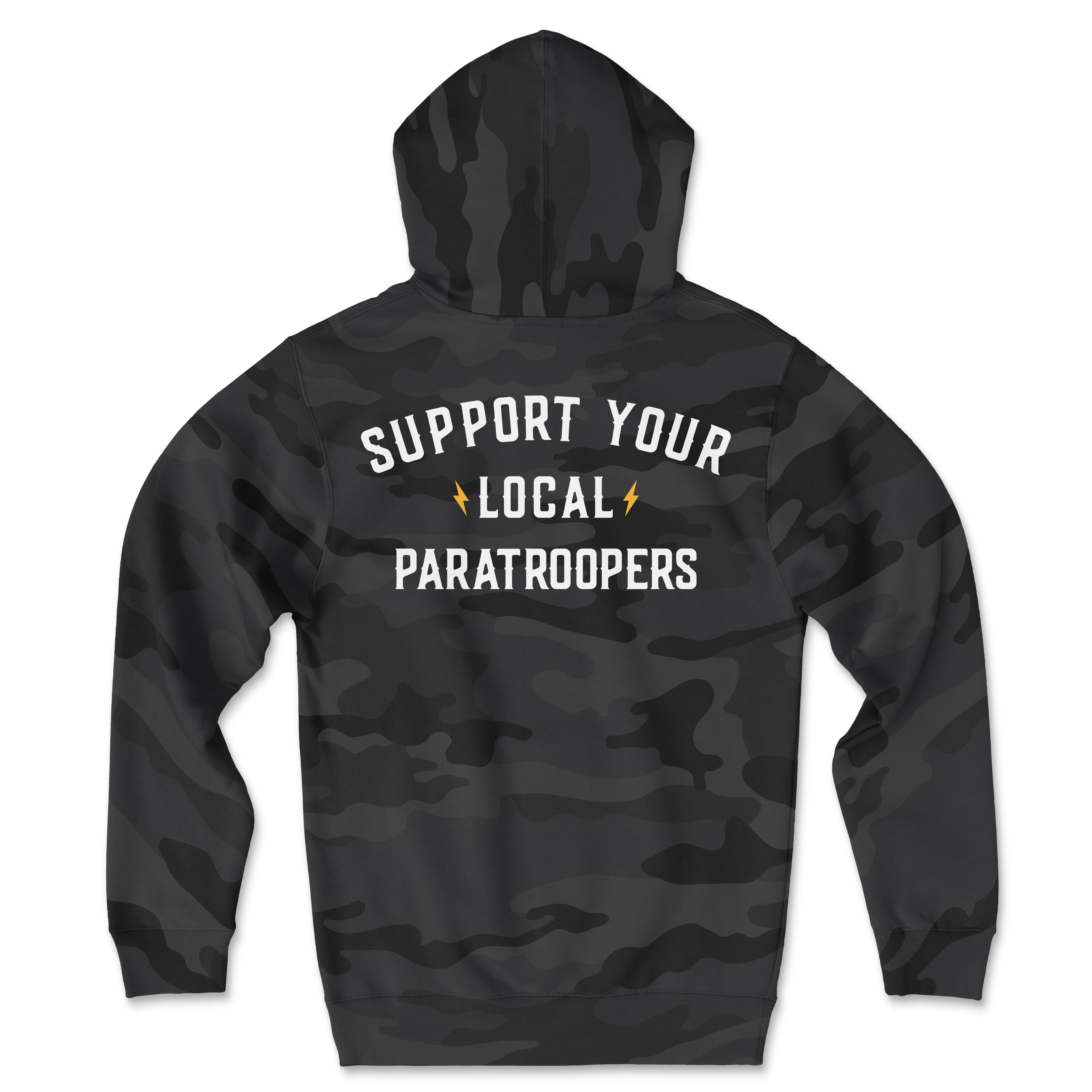 Support Your Local Paratroopers Camo Hoodie
