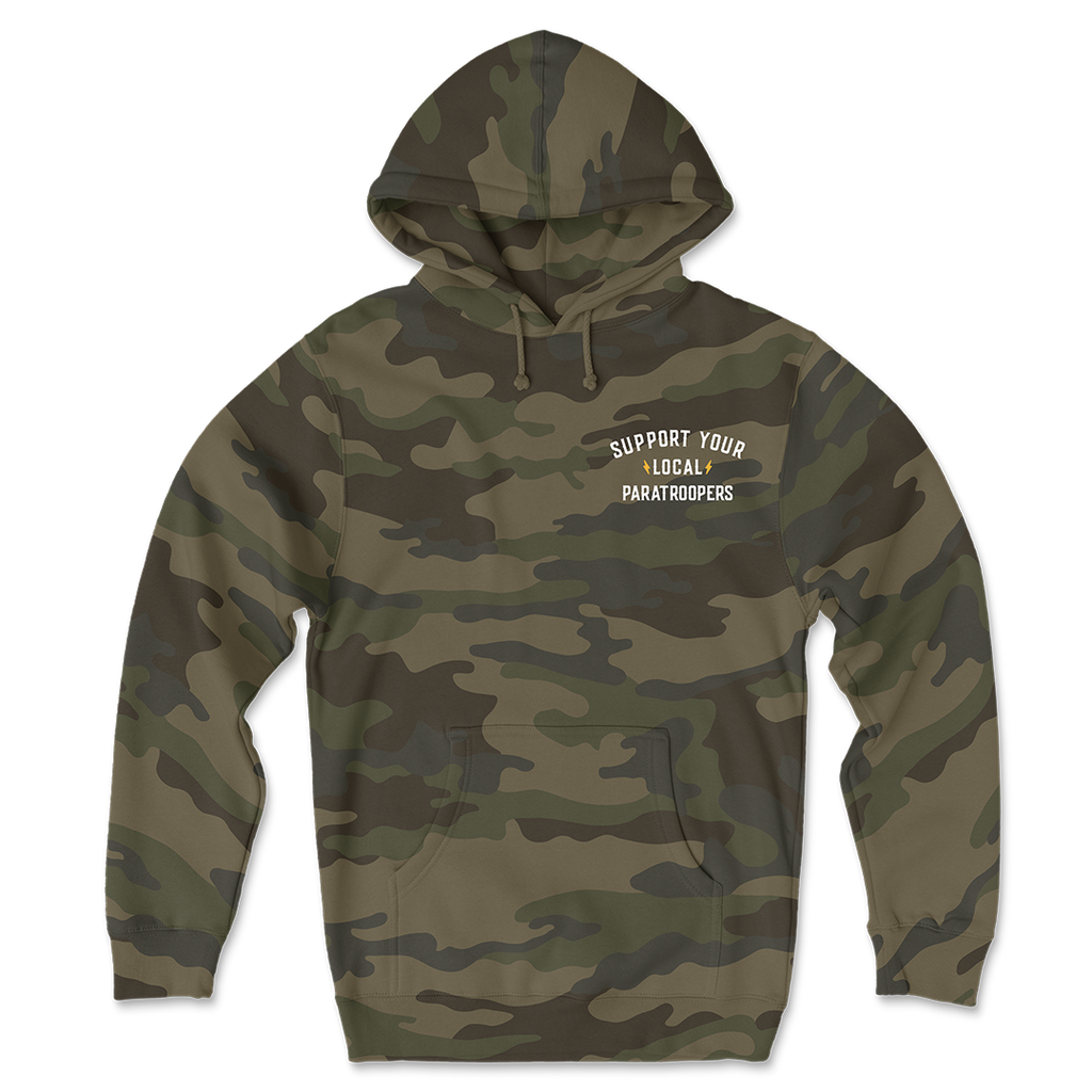 Support Your Local Paratroopers Camo Hoodie