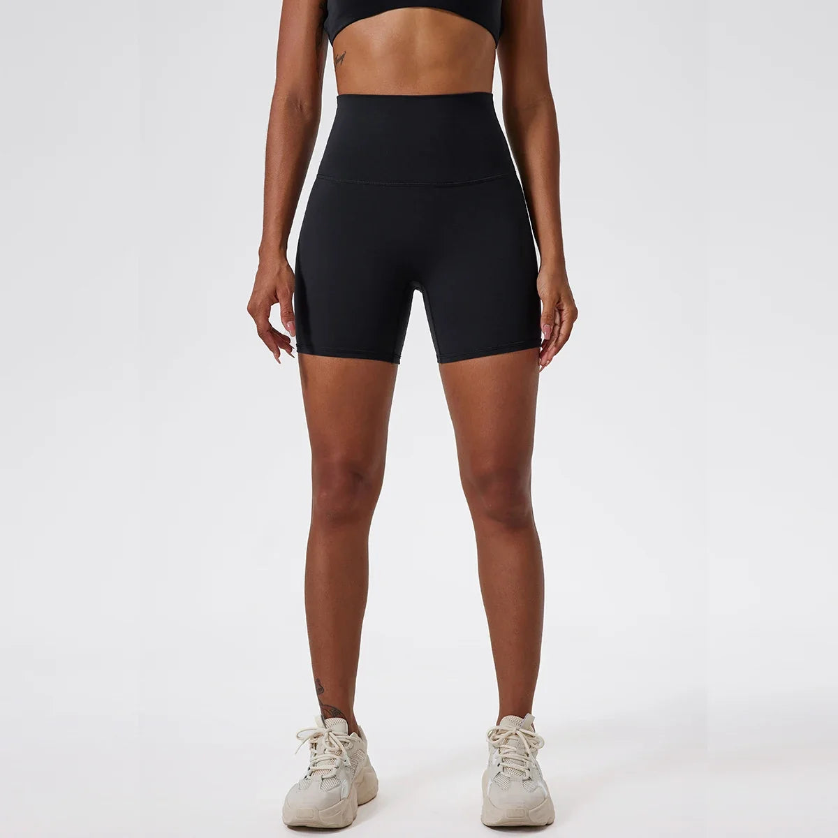 Hearuisavy Summer Soft Yoga Shorts Buttock Lift Gym Leggings Women High Waist Sports Shorts Women Running Workout Shorts Female