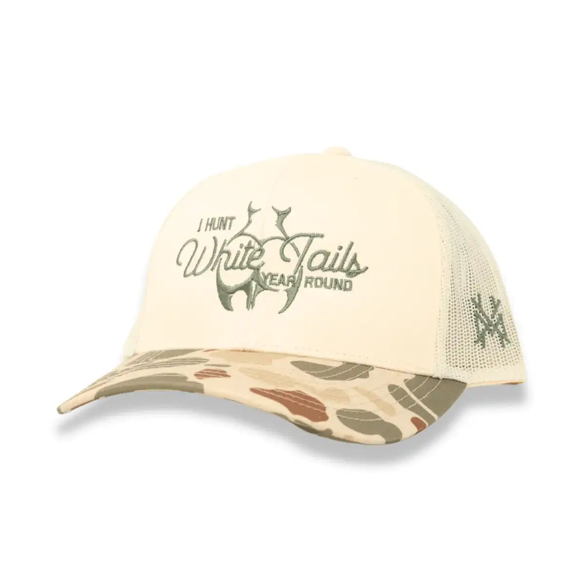 I Hunt White Tails Year Round Snapback Hat