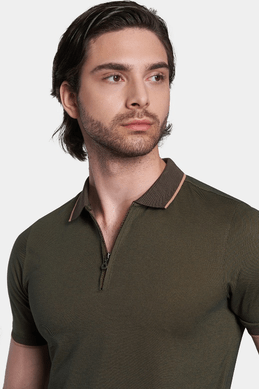 The Mercerized Cotton Polo (Olive)