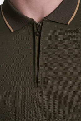 The Mercerized Cotton Polo (Olive)